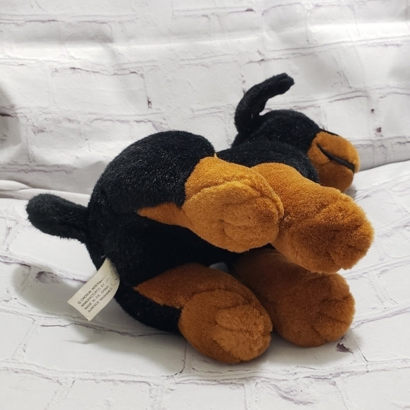 Chosun Rottweiler Puppy Dog Plush 10" Stuffed Animal Toy Black Brown Floppy Ears - Picture 5 of 9